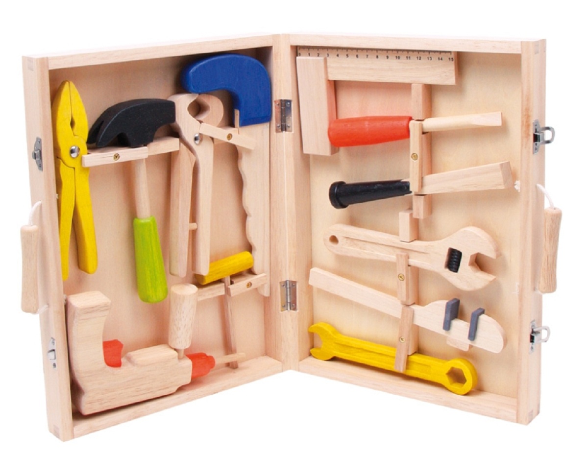 childrens wooden tool set