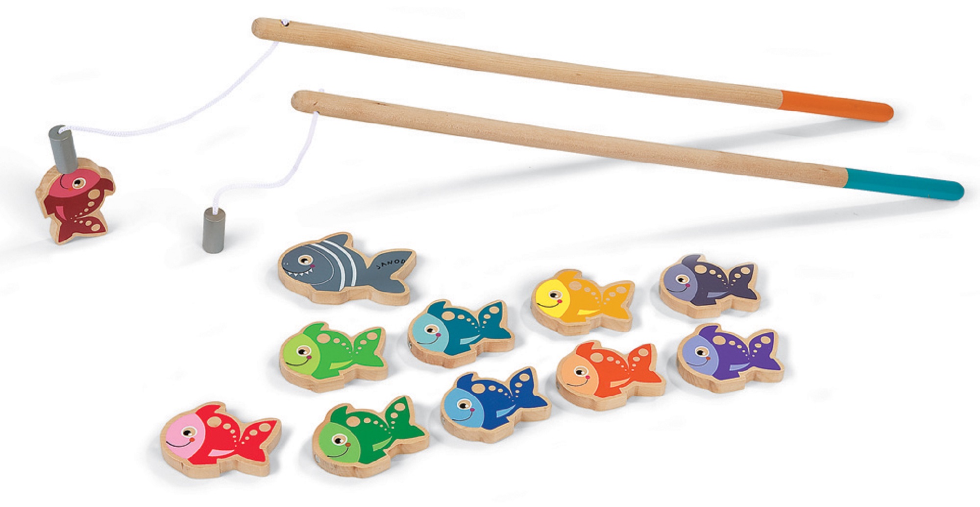 Janod Let's Go Fishing Game, 03062, Wooden Magnetic 